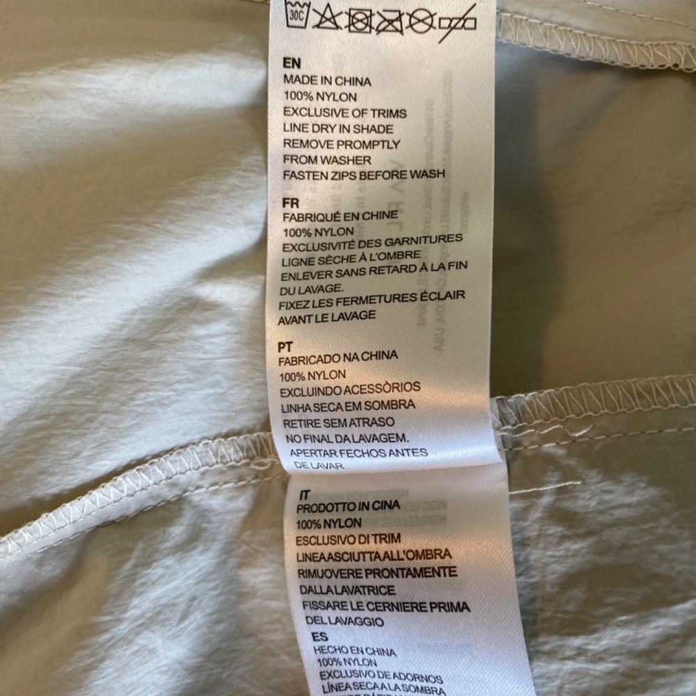Varley Cream Zip-Up Hooded Windbreaker Jacket - Picture 10 of 11